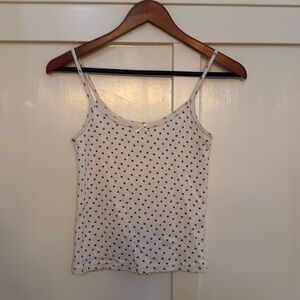 Brandy Melville flower Pointelle tank top